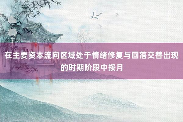 在主要资本流向区域处于情绪修复与回落交替出现的时期阶段中按月